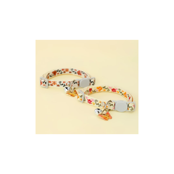 Adjustable Cat Collar with Bell – Cute Safety Kitten Collar, Breakaway Style, One Size Fit